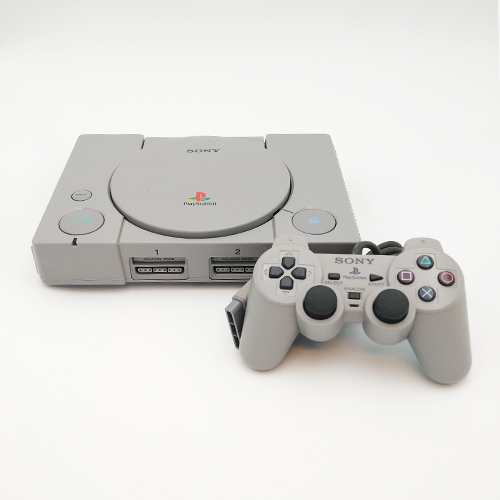 Playstation 1 Konsol (PSX) - Grå - Original Analog Controller - Regionsfri- SNR C5067113 (B Grade) (Genbrug)